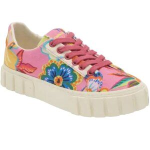 Farm Rio Full Garden Platform Sneaker Women's Size 9.5 Garden Party Boho Preppy